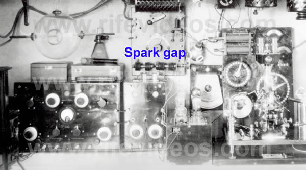 Laboratory Photo Showing Spark Gaps